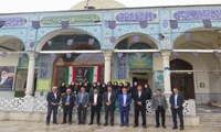 حضور مدیریت و  کارکنان مرکز بهداشت شهرستان شهرکرد در زیارت امام‌زاده دو معصوم(ع) به مناسبت دهه کرامت